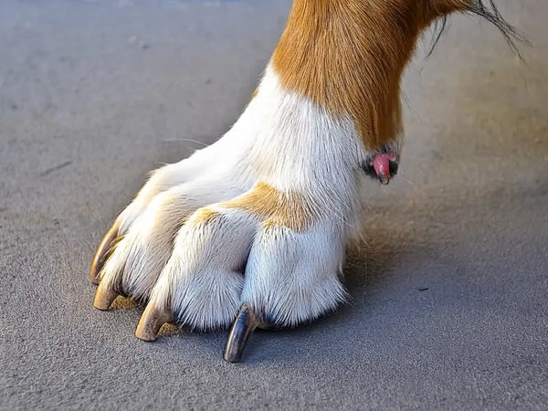 Dog Dew Claw Hanging Off